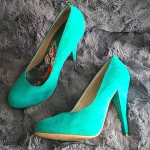 Emerald Green heels